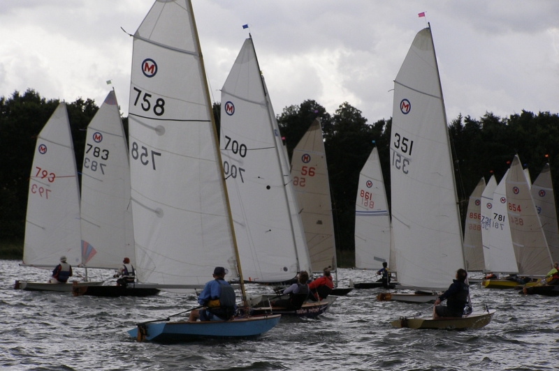 Race 4 at the National Champs photo copyright Karen Collyer taken at Northampton Sailing Club and featuring the British Moth class