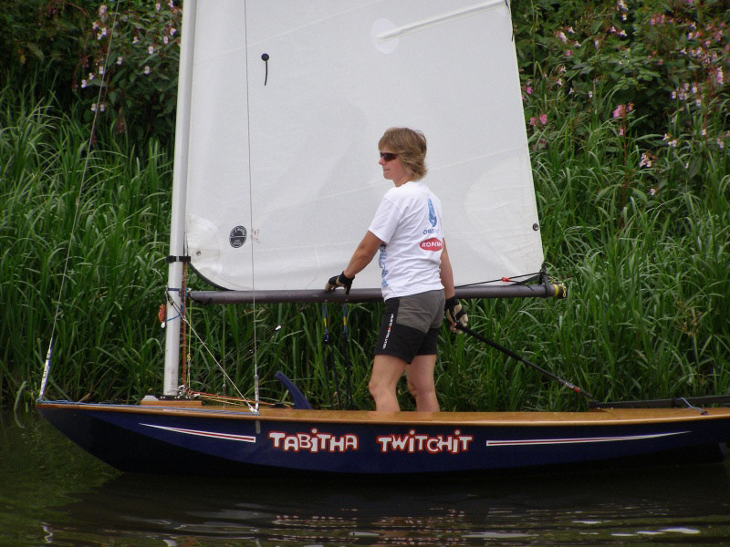 British Moths racing on the River Avon photo copyright Karen Collyer taken at Chippenham Sailing & Canoe Club and featuring the British Moth class