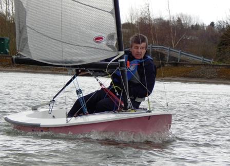 Roger Witts during the British Moth open at Mid Warwickshire photo copyright Jayne Wigham taken at Leamington Spa Sailing Club and featuring the British Moth class