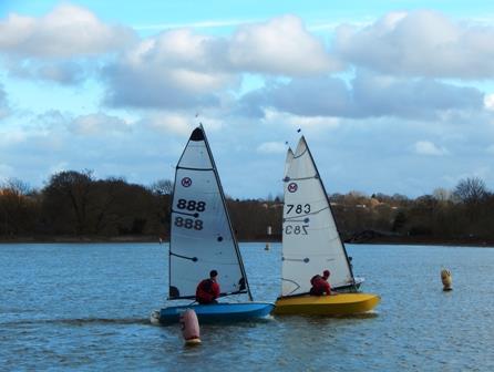 Peter Lee (888) and Gary Tomkins (783) during the British Moth open at Mid Warwickshire photo copyright Jayne Wigham taken at Leamington Spa Sailing Club and featuring the British Moth class