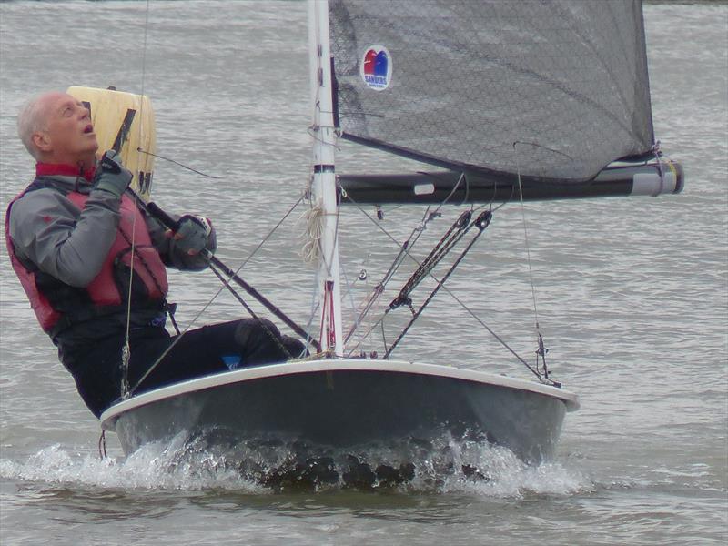 Tim Davison during the Leamington Spa British Moth Open photo copyright Jayne Whigham / LSSC taken at Leamington Spa Sailing Club and featuring the British Moth class