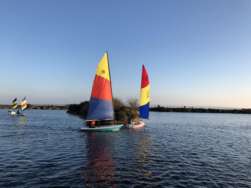 Past Salterns commodores John Claridge and Guy Wilson during the 20th Salterns Sail-a-thon - photo © Salterns Sailing Club