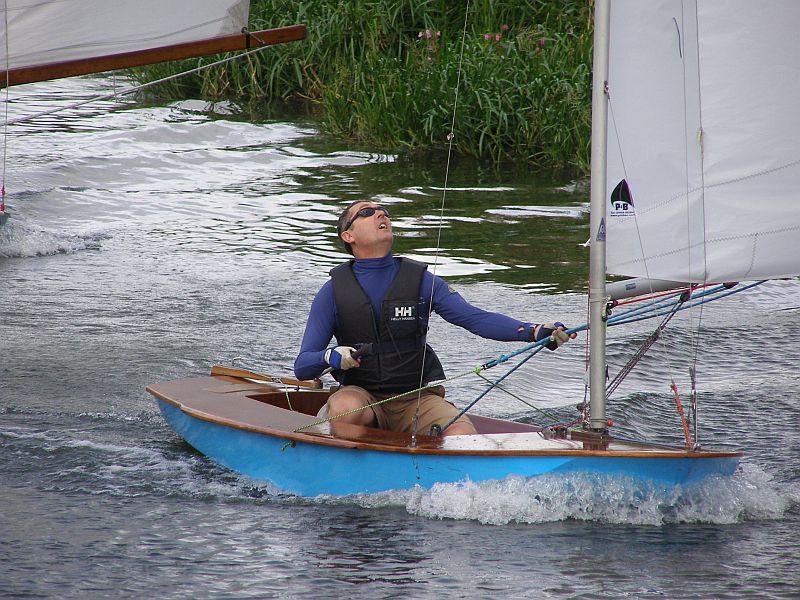 Competing for 'The Wheelbarrow' at Chippenham  photo copyright Mark Collyer taken at Chippenham Sailing & Canoe Club and featuring the British Moth class