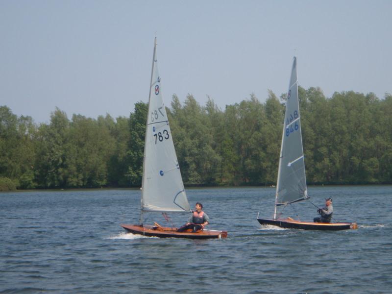 British Moths at St Edmundsbury photo copyright Laura Honey taken at St Edmundsbury Sailing & Canoeing Association and featuring the British Moth class