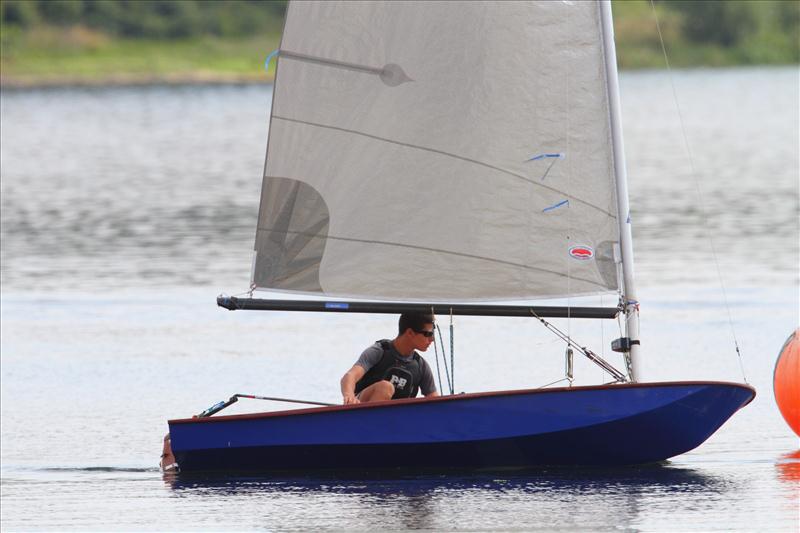 Tim Lupton was 3rd Overall and Junior Champion at the British Moth National Championships 2012 photo copyright Pete Styles taken at Northampton Sailing Club and featuring the British Moth class