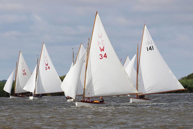 Keelboats at Oulton Week - photo © Karen Langston