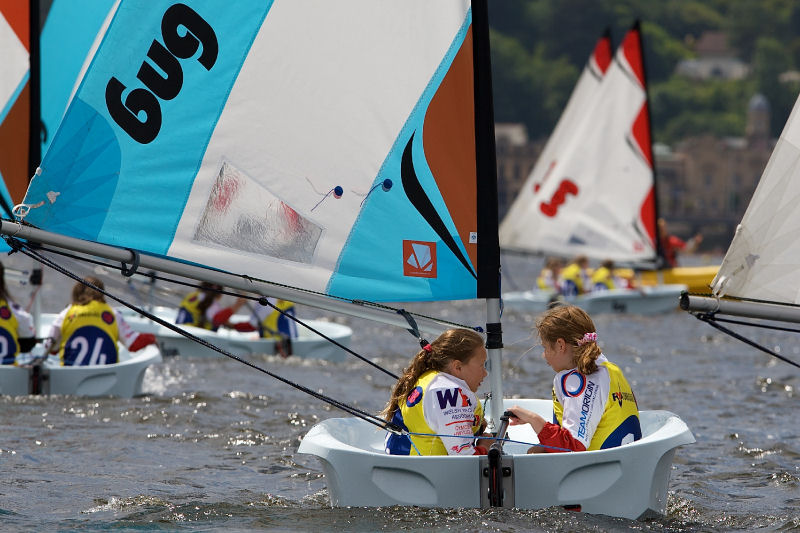 Almost 100 Cardiff schoolchildren were given the chance to take part in their first sailing regatta in Cardiff Bay over the weekend, thanks to the OnBoard scheme photo copyright Ian Roman / www.ianroman.com taken at  and featuring the Bug class