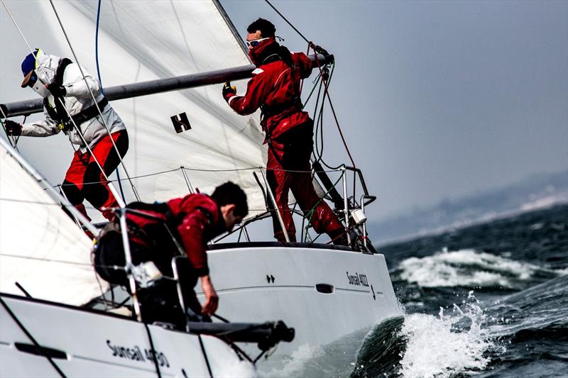 Bristol and Oxford Blue at the BUCS Student Yachting Championships photo copyright Harry Bowerman / harrybowerman.shootproof.com taken at Portsmouth University Sailing Club and featuring the BUSA class