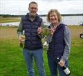 Ian & Bridget Staples win the Buzz Inlands at Roadford Lake © Buzz class