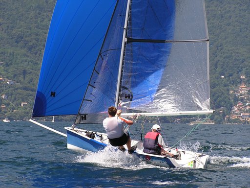 Action from the Buzz Europeans on Lake Maggiore, Italy photo copyright P. Corbellini taken at  and featuring the Buzz class