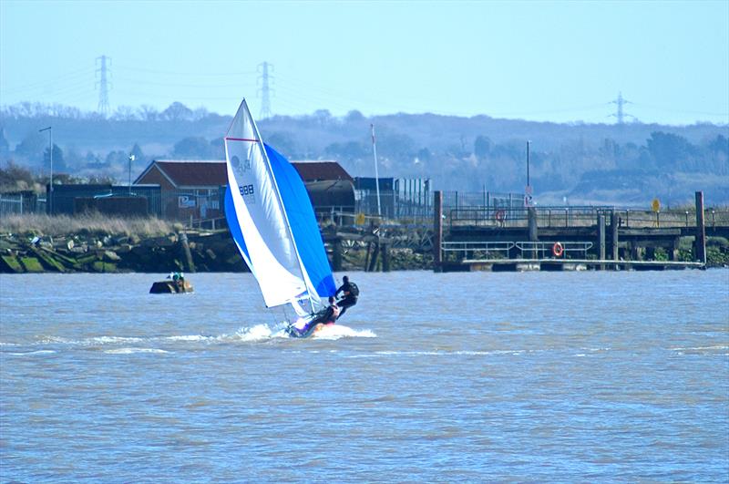 Sunshine for the 2014 Hoo Freezer photo copyright Mark Barnes taken at Wilsonian Sailing Club and featuring the Buzz class