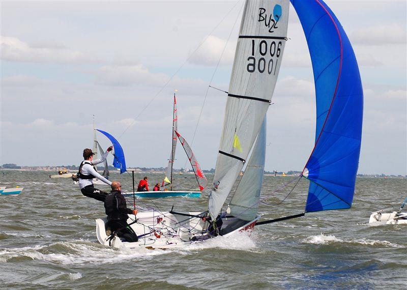 Round the Isle of Sheppey race 2014 photo copyright Nick Champion / www.championmarinephotography.co.uk taken at Isle of Sheppey Sailing Club and featuring the Buzz class