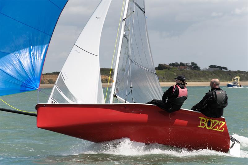 Buzz Nationals at Warsash photo copyright Iain McLuckie taken at Warsash Sailing Club and featuring the Buzz class