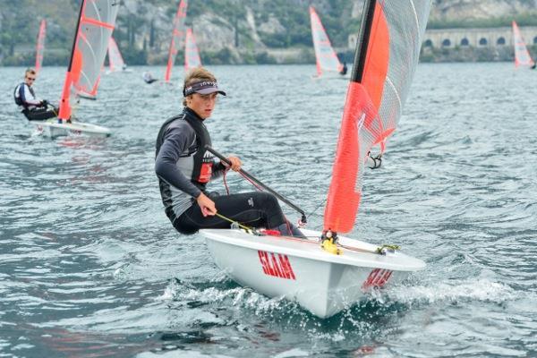 Jonatan Vadnai during the Byte CII Worlds photo copyright Elena Giolai taken at Fraglia Vela Riva and featuring the Byte class