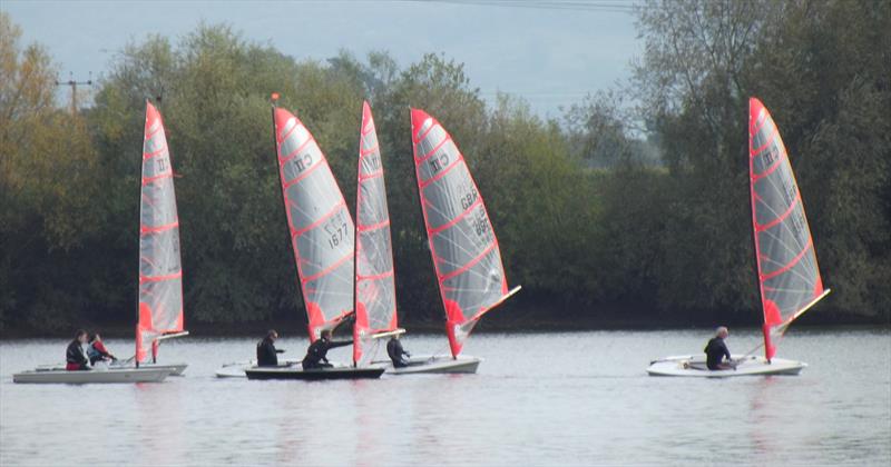 Bytes at Frampton photo copyright John Saunders taken at Frampton on Severn Sailing Club and featuring the Byte class