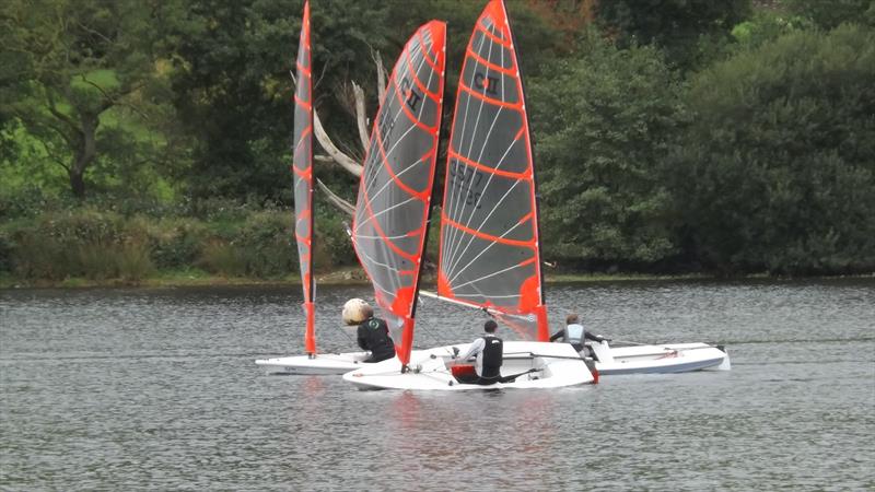 Bytes at Combs photo copyright John Saunders taken at Combs Sailing Club and featuring the Byte class