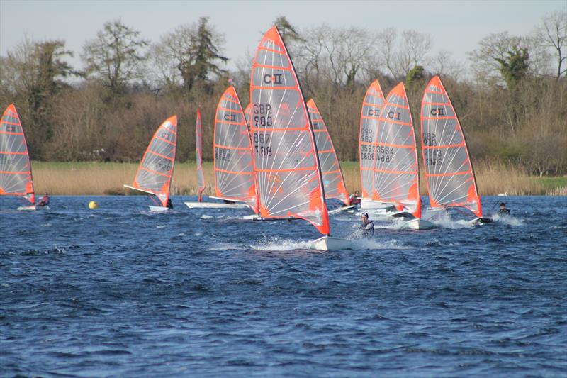 Bytes at Bowmoor photo copyright John Saunders taken at Bowmoor Sailing Club and featuring the Byte class