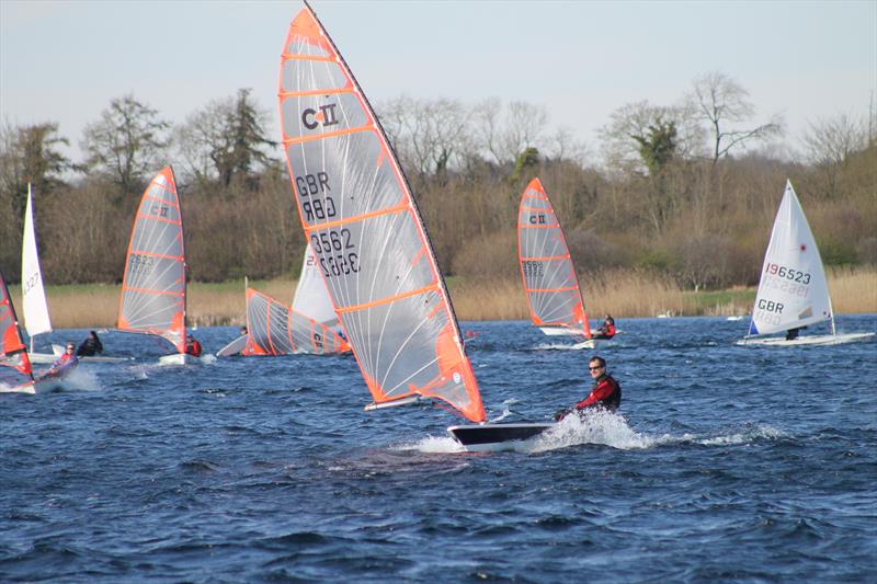 Bytes at Bowmoor photo copyright John Saunders taken at Bowmoor Sailing Club and featuring the Byte class