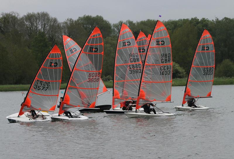 Bytes at Haversham photo copyright John Saunders taken at Haversham Sailing Club and featuring the Byte class