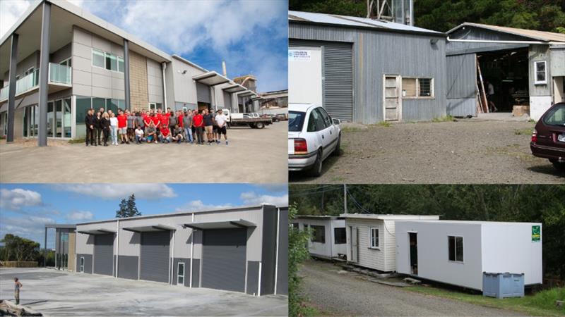 The new C-Tech facility on the two left side images, and the initial building and offices on the right side images - photo © C-Tech