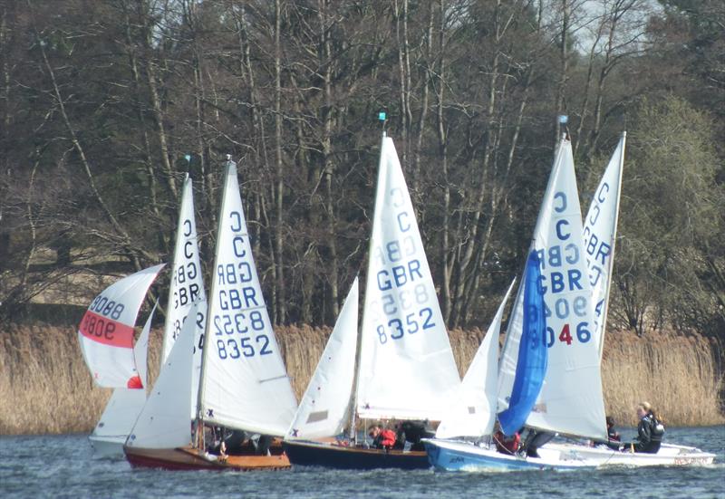 Cadets at Frensham photo copyright Peter Collyer taken at Frensham Pond Sailing Club and featuring the Cadet class