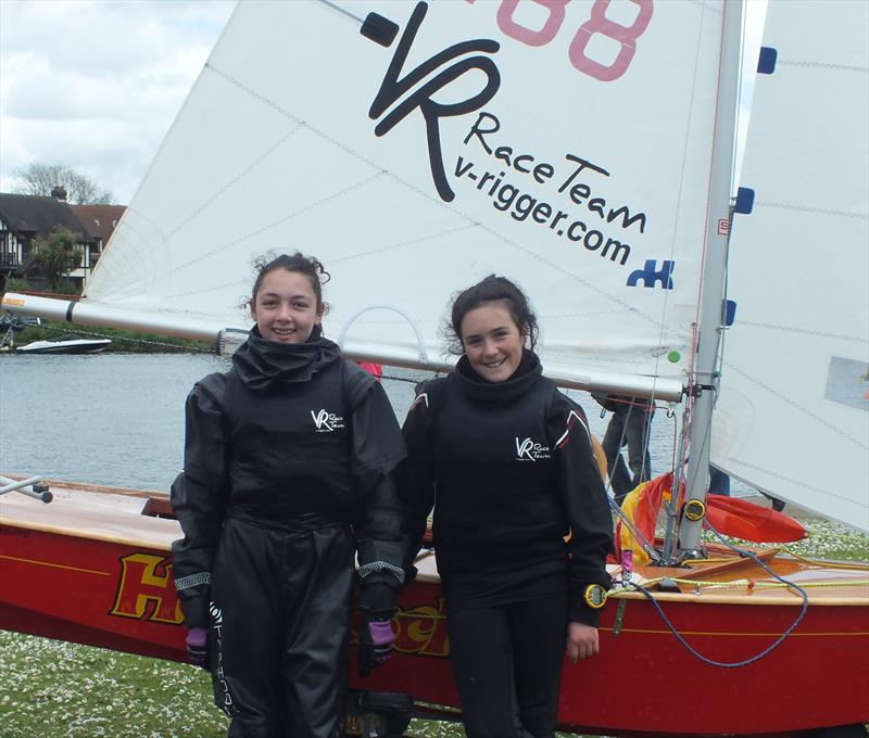 Megan Ferguson (right) and Yasmin Sfaxi, winners of the Munster Cup at Tamesis photo copyright Peter Collyer taken at Tamesis Club and featuring the Cadet class