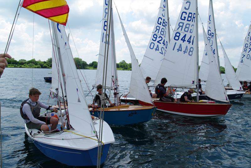 Cadets at South Cerney photo copyright Dave Whittle taken at South Cerney Sailing Club and featuring the Cadet class