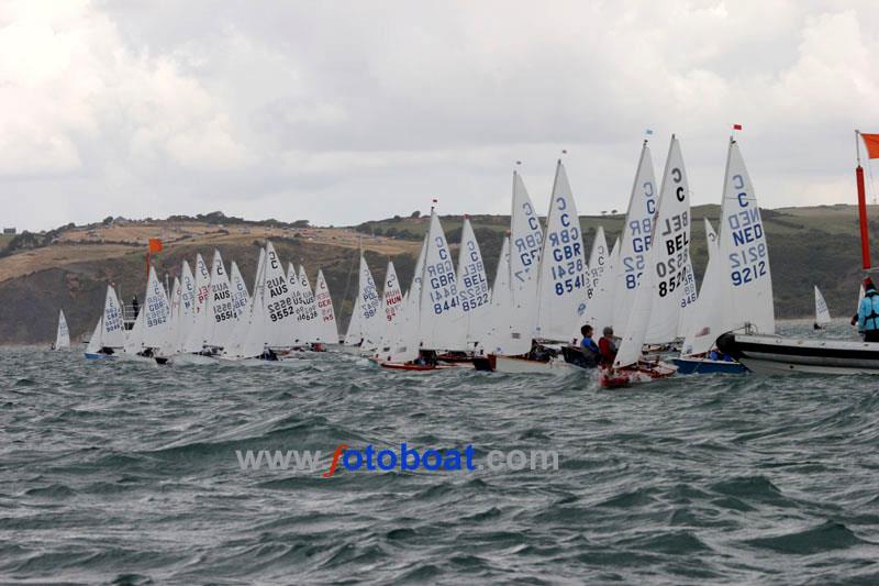 Cadet Class World Championships day 3 photo copyright Mike Rice / www.fotoboat.com taken at Weymouth & Portland Sailing Academy and featuring the Cadet class