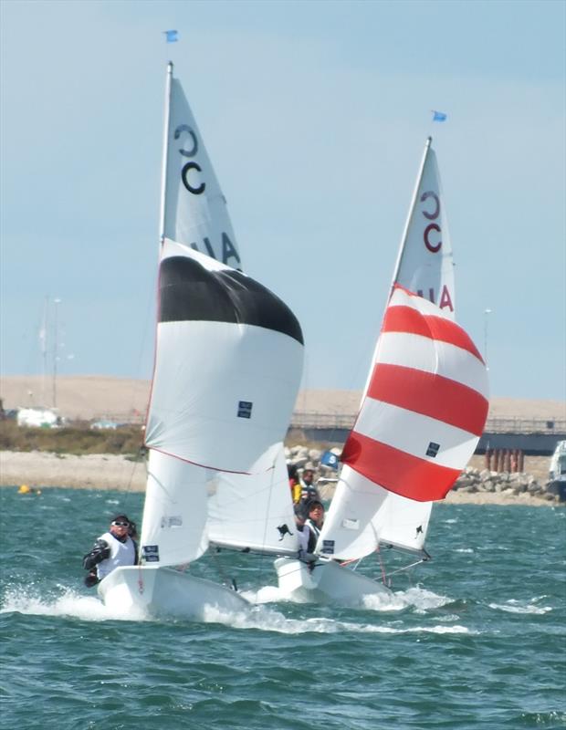 Cadet Class World Championships day 6 photo copyright Peter Collyer taken at Weymouth & Portland Sailing Academy and featuring the Cadet class