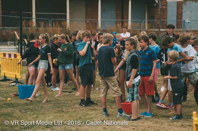 No wind on day 3 of the Zhik Cadet Nationals at the WPNSA photo copyright VR Sport Media taken at Weymouth & Portland Sailing Academy and featuring the Cadet class