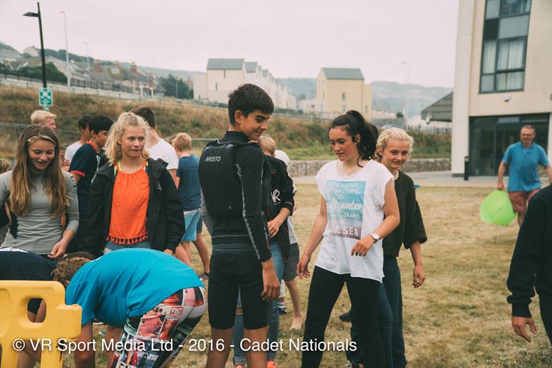 No wind on day 3 of the Zhik Cadet Nationals at the WPNSA photo copyright VR Sport Media taken at Weymouth & Portland Sailing Academy and featuring the Cadet class