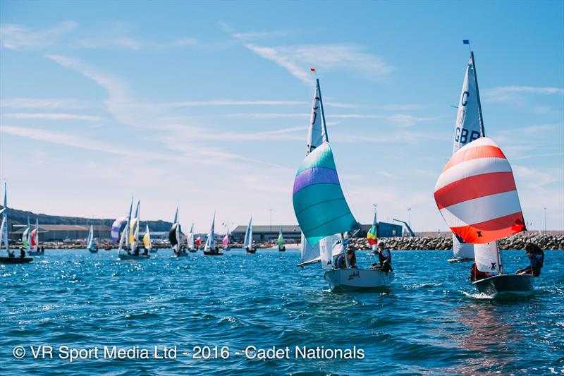 Final day of the Zhik Cadet Nationals at the WPNSA photo copyright VR Sport Media taken at Weymouth & Portland Sailing Academy and featuring the Cadet class