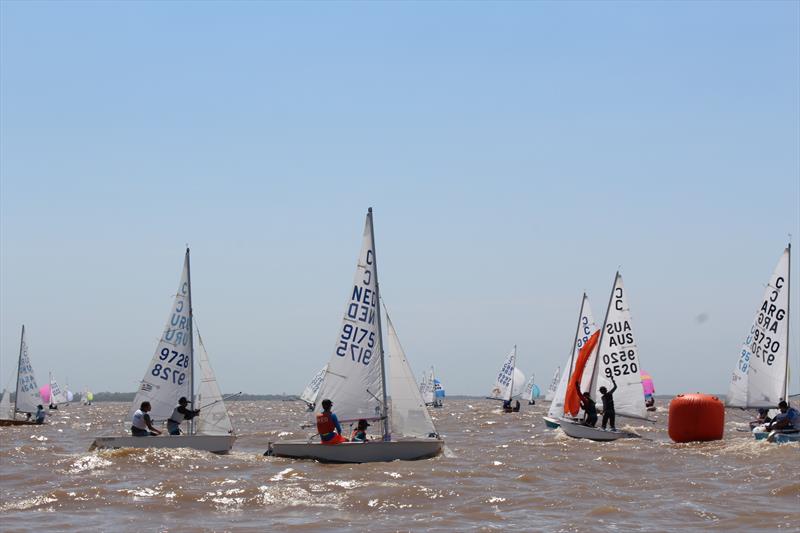 Day 4 of the Cadet Worlds in Buenos Aires photo copyright Fernando Jochoian taken at Club Nautico Albatros and featuring the Cadet class