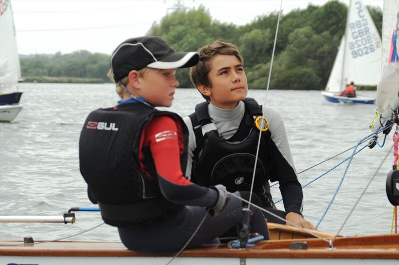 Finbarr Wormwell & Gerorge Little finish 2nd in the Fishers Green Cadet Open photo copyright Claire Chown taken at Fishers Green Sailing Club and featuring the Cadet class
