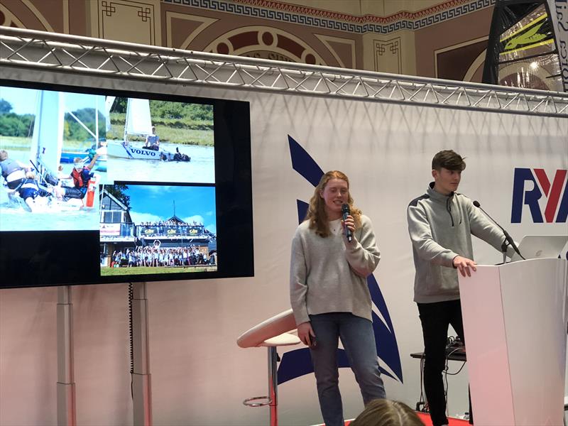 Cadet class at the RYA Dinghy Show - photo © Doug Targett