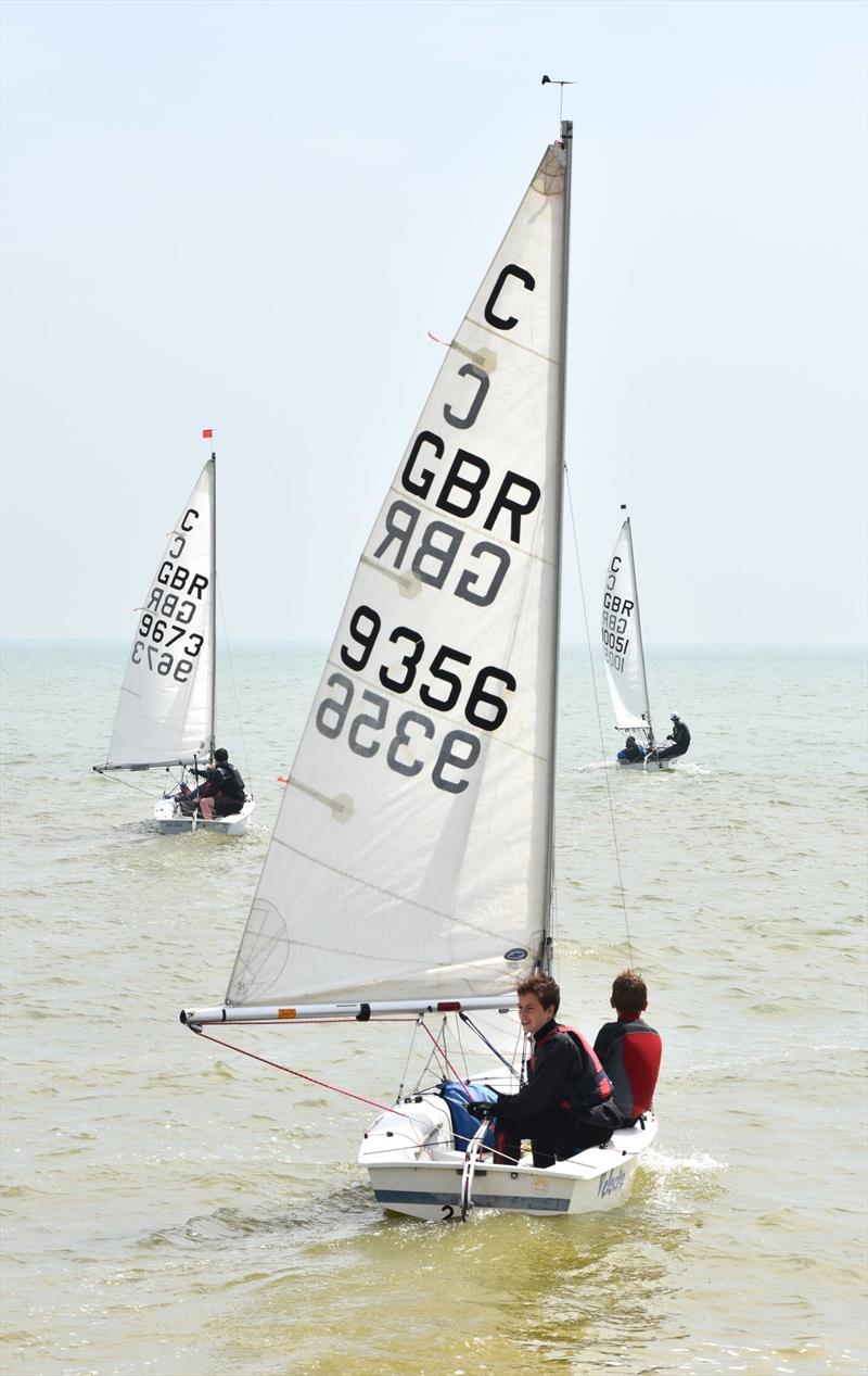 Zhik UK Cadet Class Worlds Team Qualifier at Pevensey Bay photo copyright UKNCCA taken at Pevensey Bay Sailing Club and featuring the Cadet class