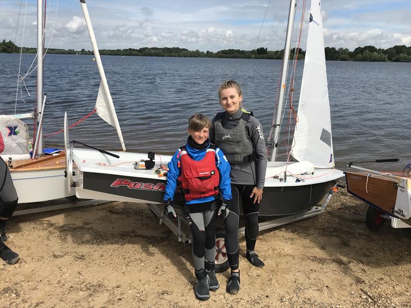 GBR Cadet Worlds Team 2018: Pushing it - Faye Chatterton & Oscar Bush photo copyright Neil Collingridge taken at  and featuring the Cadet class