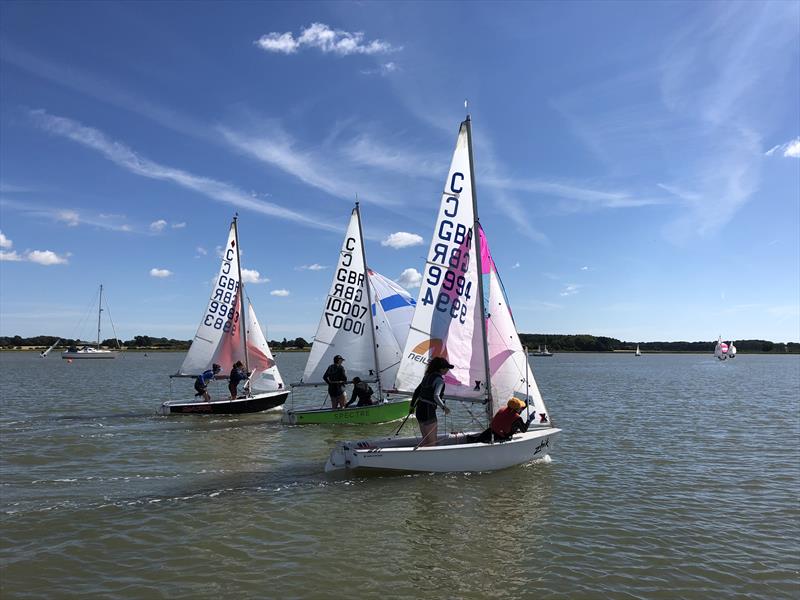 Waldringfield Cadet Week 2018 photo copyright Neil Collingridge taken at Waldringfield Sailing Club and featuring the Cadet class