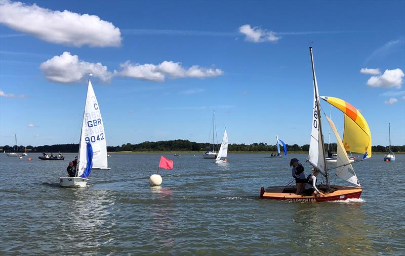 Waldringfield Cadet Week 2018 photo copyright Neil Collingridge taken at Waldringfield Sailing Club and featuring the Cadet class