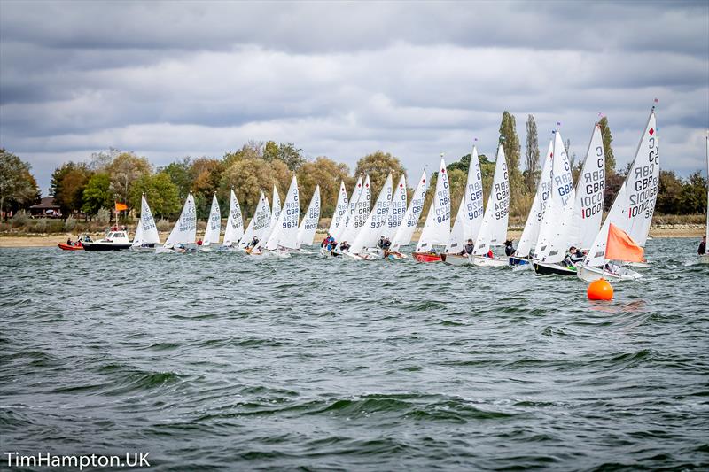 Cadets at the RYA East Zone Junior Championships photo copyright Tim Hampton / www.timhampton.uk taken at Grafham Water Sailing Club and featuring the Cadet class