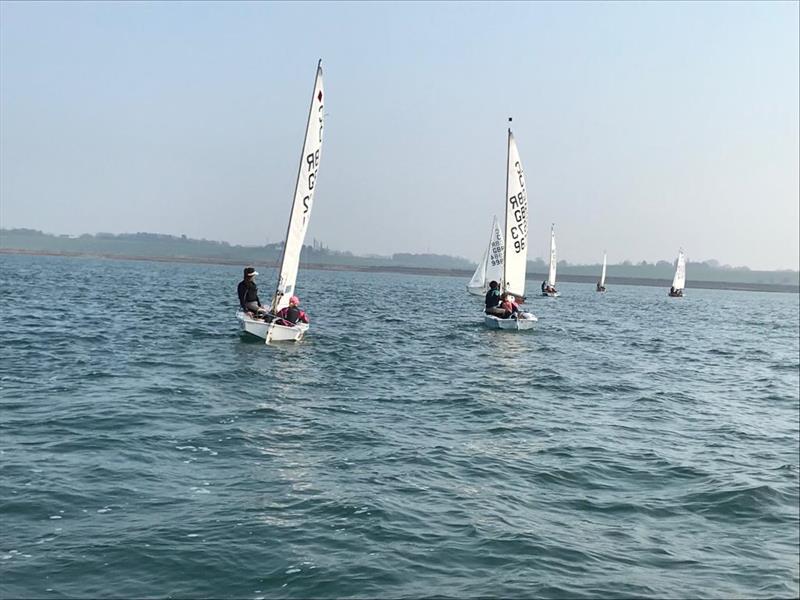 Zhik Cadet Spring Series at Stone photo copyright UKNCCA taken at Stone Sailing Club and featuring the Cadet class
