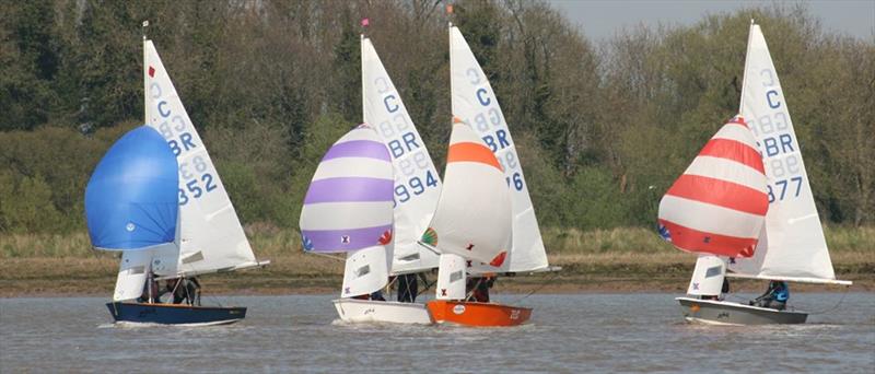 Cadets at the Waldringfield Easter Egg photo copyright Alexis Smith taken at Waldringfield Sailing Club and featuring the Cadet class