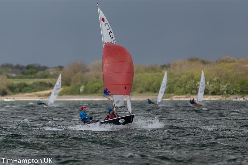 Zhik Cadet Worlds Qualifier at Grafham Water photo copyright Tim Hampton / www.timhampton.uk taken at Grafham Water Sailing Club and featuring the Cadet class