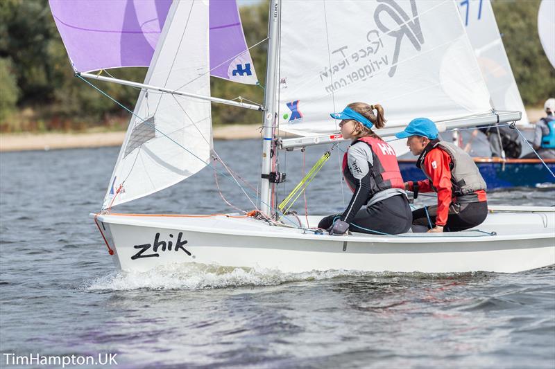 Zhik UK Cadet Inlands at Alton Water photo copyright Tim Hampton / www.timhampton.uk taken at Alton Water Sports Centre and featuring the Cadet class