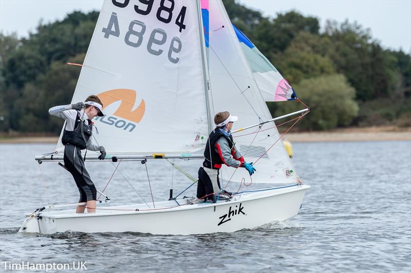 Zhik UK Cadet Inlands at Alton Water photo copyright Tim Hampton / www.timhampton.uk taken at Alton Water Sports Centre and featuring the Cadet class