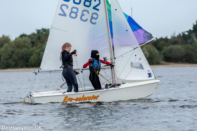 Zhik UK Cadet Inlands at Alton Water photo copyright Tim Hampton / www.timhampton.uk taken at Alton Water Sports Centre and featuring the Cadet class