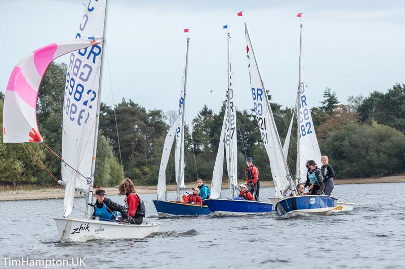 Zhik UK Cadet Inlands at Alton Water photo copyright Tim Hampton / www.timhampton.uk taken at Alton Water Sports Centre and featuring the Cadet class