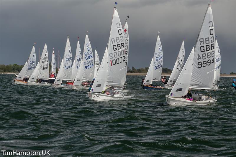 UK Cadet class winter sailing photo copyright Tim Hampton / www.timhampton.uk taken at Grafham Water Sailing Club and featuring the Cadet class