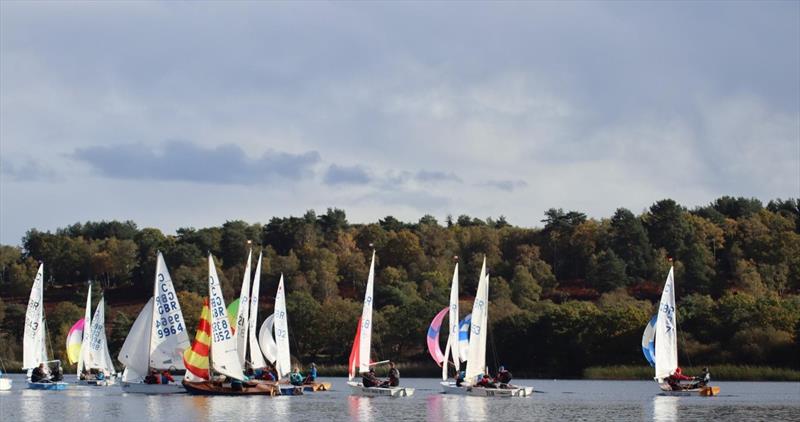 Frensham Pond Cadet Open photo copyright Lorna Nee & Corrine Whitehouse taken at Frensham Pond Sailing Club and featuring the Cadet class