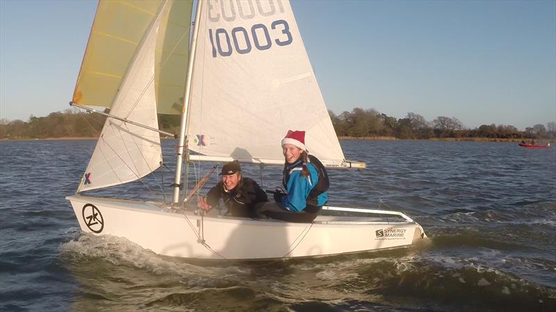 Cadet Training at Waldringfield photo copyright Chris Mayhew taken at Waldringfield Sailing Club and featuring the Cadet class